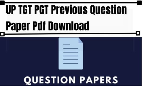 UP TGT PGT Previous Question Paper In Hindi Pdf Download