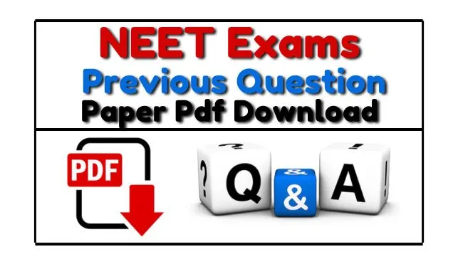 NEET Previous Year Question Paper In Hindi