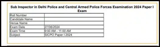 SSC CPO 2024 All Shift Previous Year Question Paper Pdf In Hindi