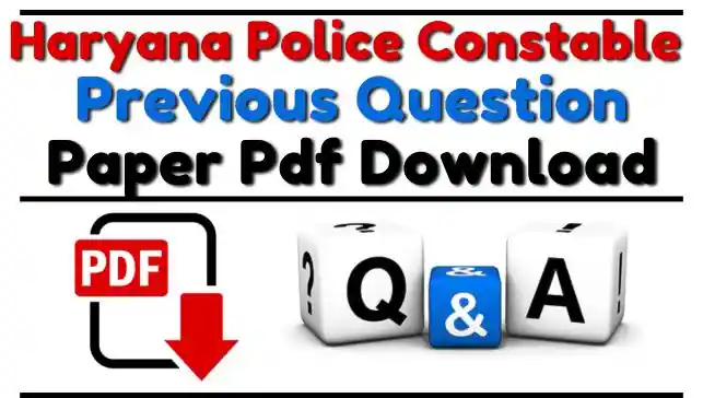 Haryana Police Constable Previous Year Paper