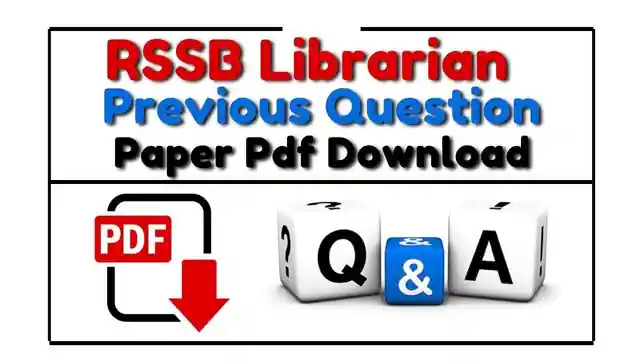 Rajasthan Librarian Grade 3rd 2025 Previous year Paper Pdf Download